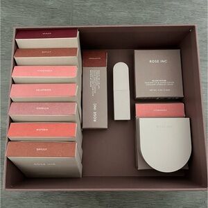 NWT Rose Inc Refillable Makeup Bundle Lip and Cheek & Refills Brand New Unused